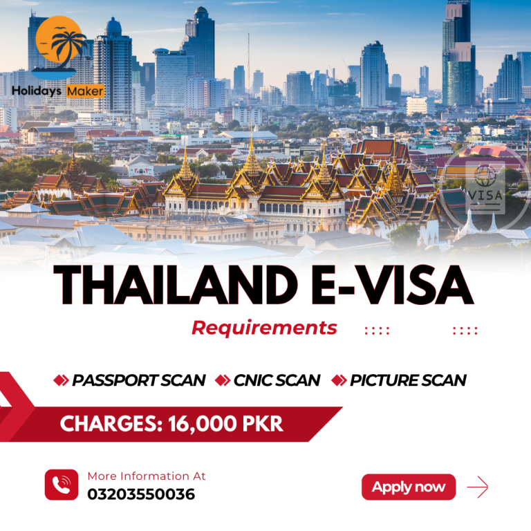 Thailand E-visa- Holidays maker